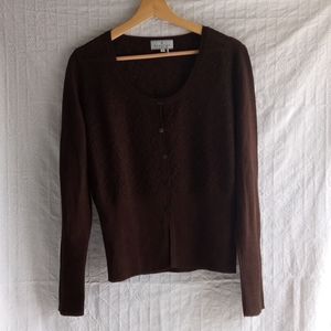 Peruvian Collection Brown Baby Alpaca Cardigan